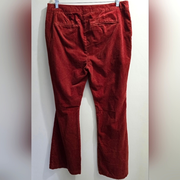 Boden Sienna Brown Cordouroy Flare Pants size 16L - Picture 6 of 16